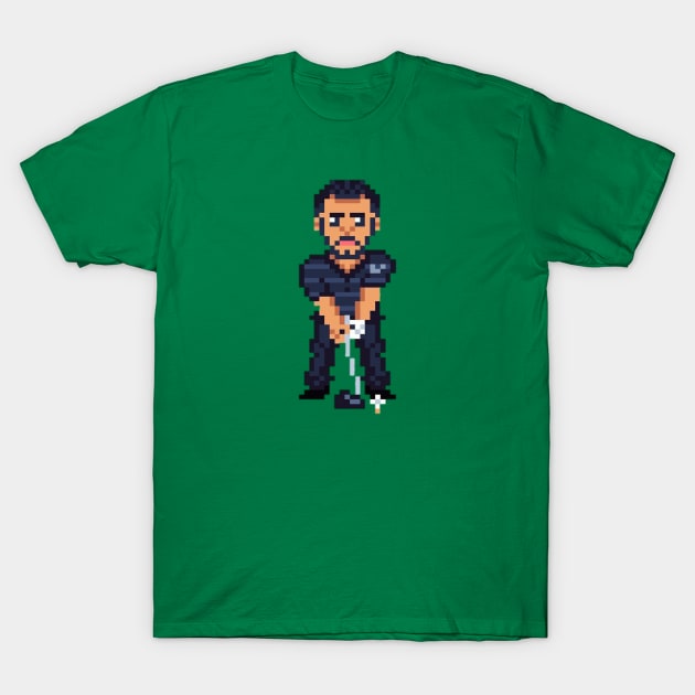 derek carr 8bit T-Shirt by Roti Kodok Art